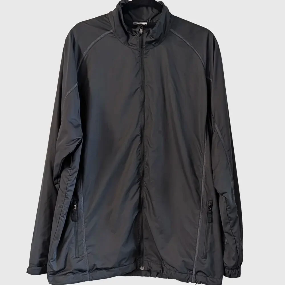Nike Golf Dri-FIT Windbreaker Jacket XL Black Full Zip Vented